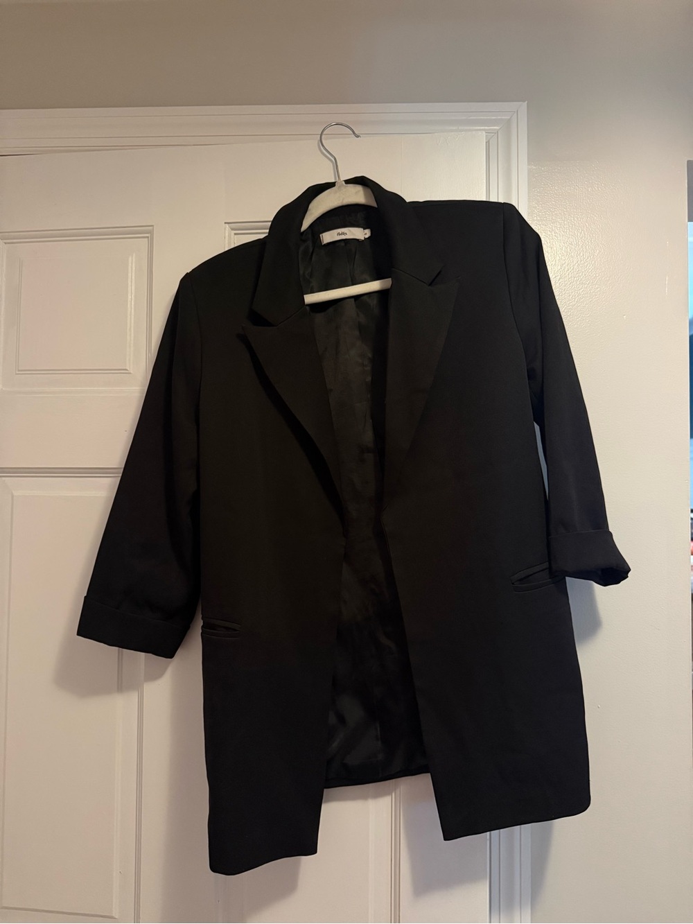 Edikted Black Oversized Blazer Jacket